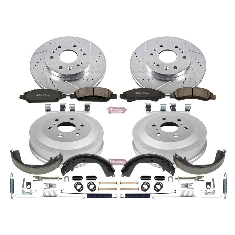 PowerStop Z23 Evolution Sport Disc and Drum Brake Upgrade Kits for 2009-2013 SIERRA 1500, SILVERADO 1500 - K15263DK PowerStop Autoparts