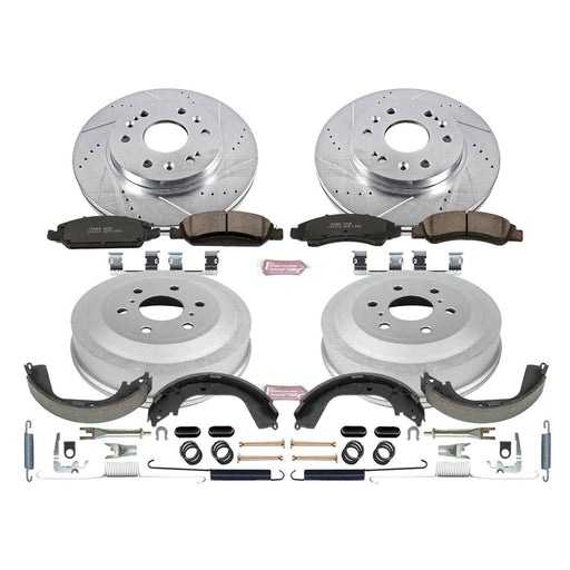 PowerStop Z23 Evolution Sport Disc and Drum Brake Upgrade Kits for 2009-2013 SIERRA 1500, SILVERADO 1500 - K15263DK PowerStop Autoparts