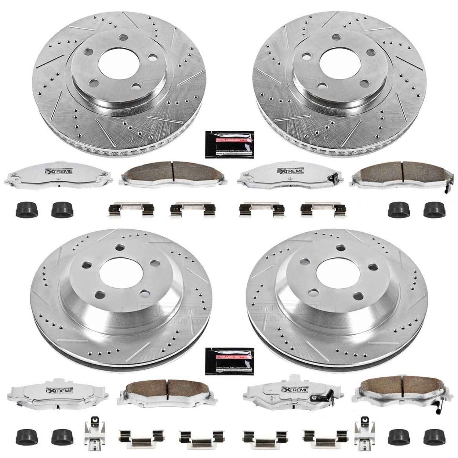 PowerStop Z26 Street Warrior Brake Upgrade Kits for 1998-2002 CAMARO, FIREBIRD - K1548-26