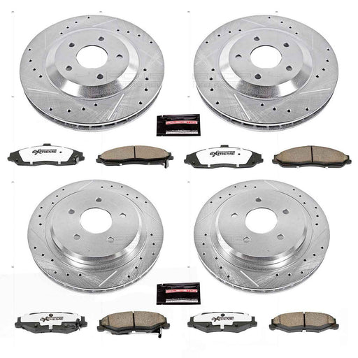 PowerStop Z26 Street Warrior Brake Upgrade Kits for 1997-2004 CORVETTE, 2004-2009 XLR - K1560-26 PowerStop Autoparts