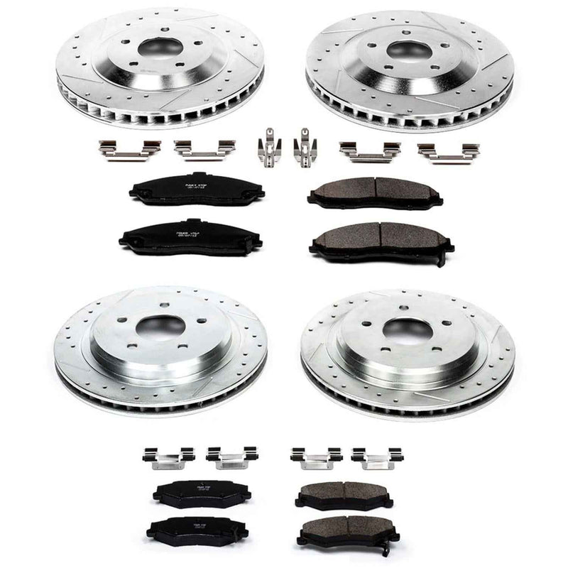 PowerStop Z23 Evolution Sport Brake Upgrade Kits for 1997-2004 CORVETTE, 2004-2009 XLR - K1560 PowerStop Autoparts