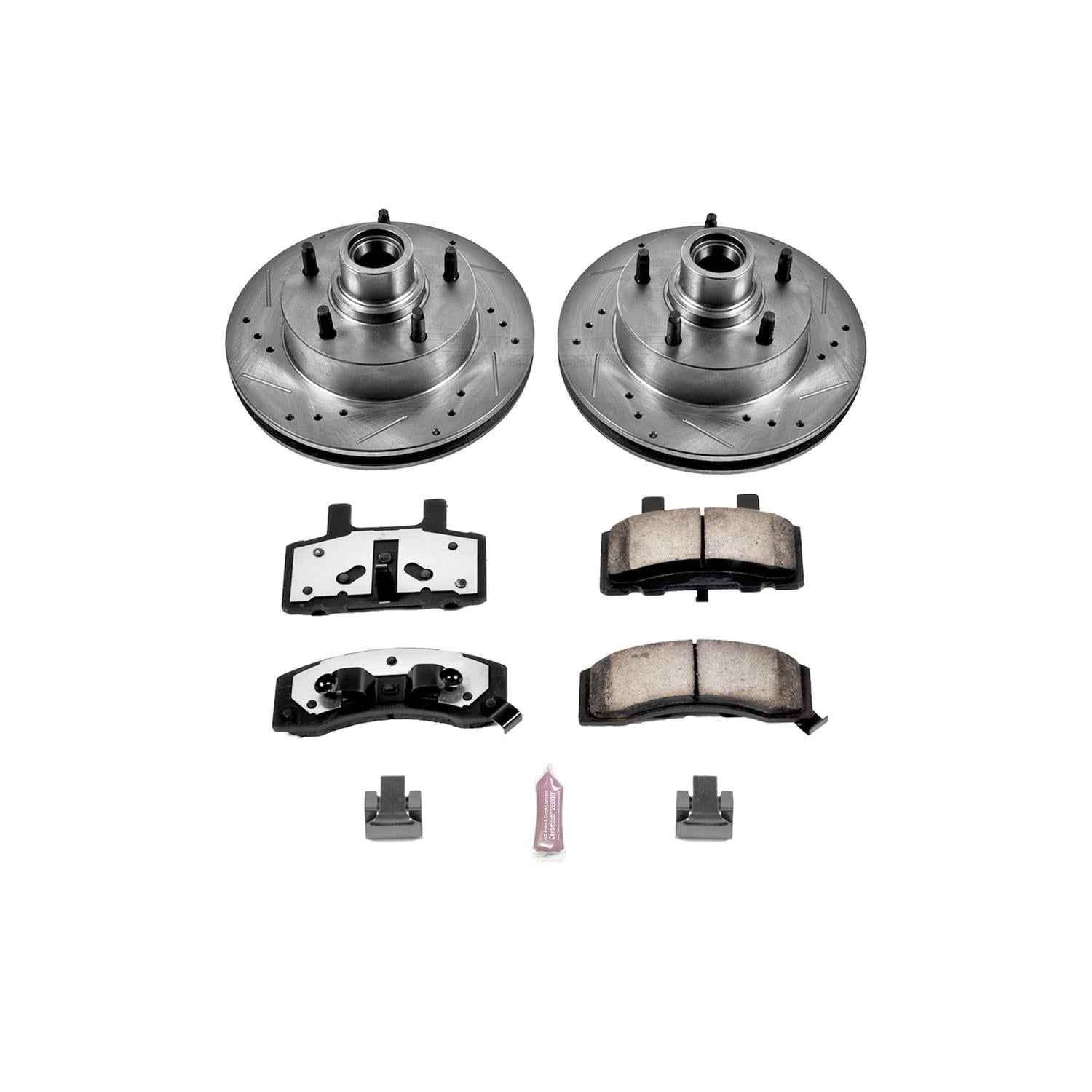 PowerStop Z36 Truck and Tow Brake Upgrade Kits for 1987-1993 E-150 ECONOLINE, F-150, 1990-1993 E-150 ECONOLINE CLUB WAGON - K1766-36