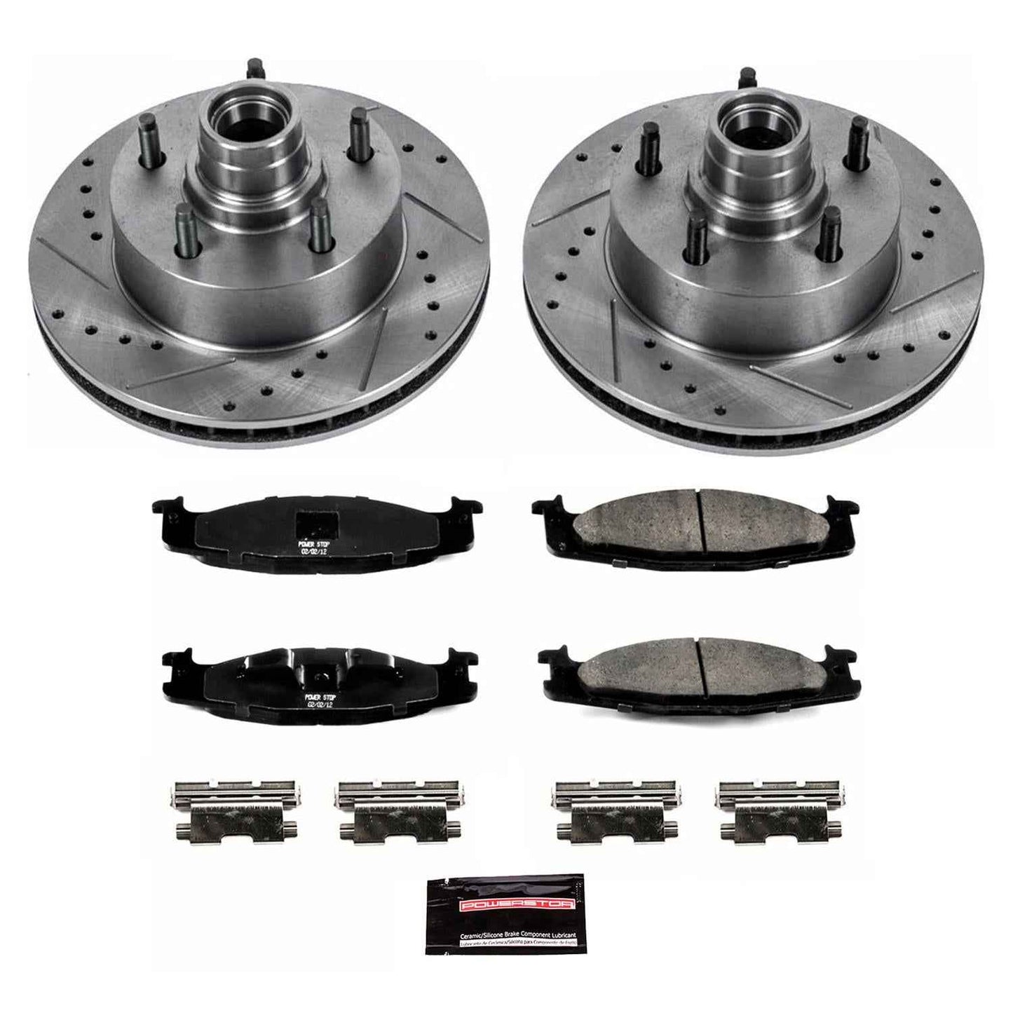 PowerStop Z23 Evolution Sport Brake Upgrade Kits for 1994-2001 E-150 ECONOLINE, 1994-1996 F-150 - K1831