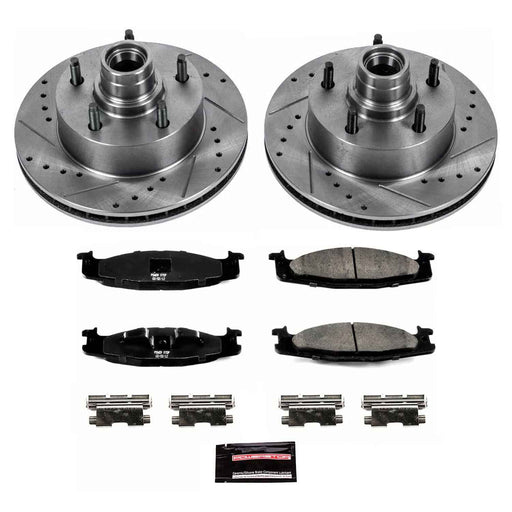 PowerStop Z23 Evolution Sport Brake Upgrade Kits for 1994-2001 E-150 ECONOLINE, 1994-1996 F-150 - K1831 PowerStop Autoparts