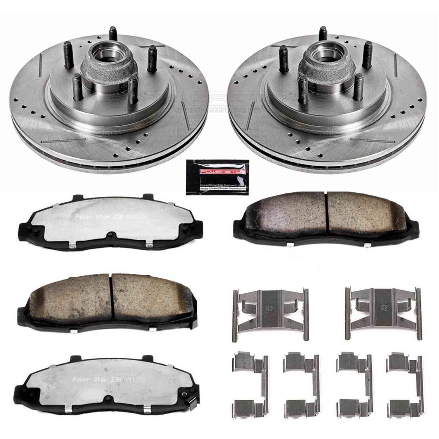 PowerStop Z36 Truck and Tow Brake Upgrade Kits for 2002 BLACKWOOD, 2000-2003 F-150, 2004 F-150 HERITAGE - K1914-36