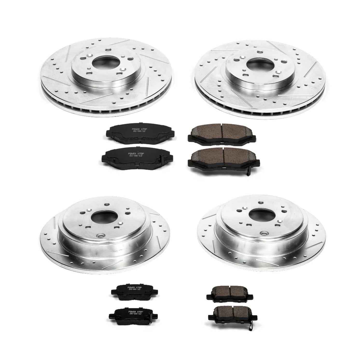 PowerStop Z23 Evolution Sport Brake Upgrade Kits for 2003-2008 PILOT - K2303