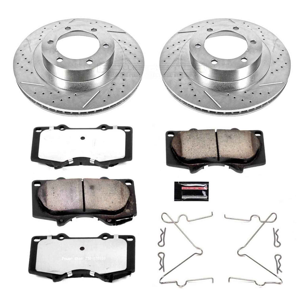 PowerStop Z36 Truck and Tow Brake Upgrade Kits for 2003-2009 4RUNNER, GX470 - K2421-36