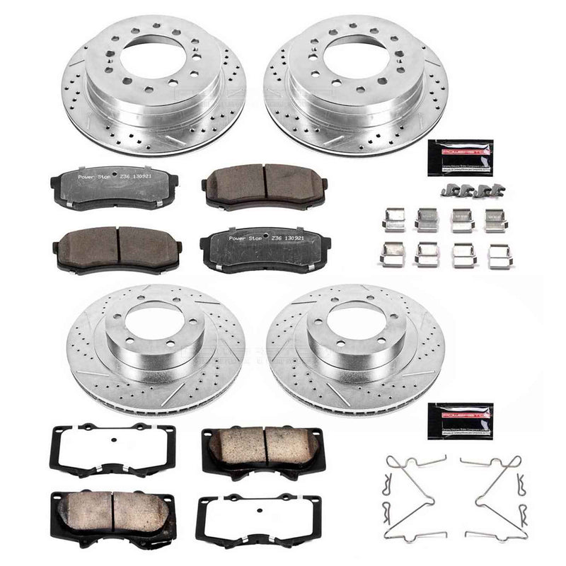 PowerStop Z36 Truck and Tow Brake Upgrade Kits for 2003-2009 4RUNNER, GX470 - K2422-36 PowerStop Autoparts