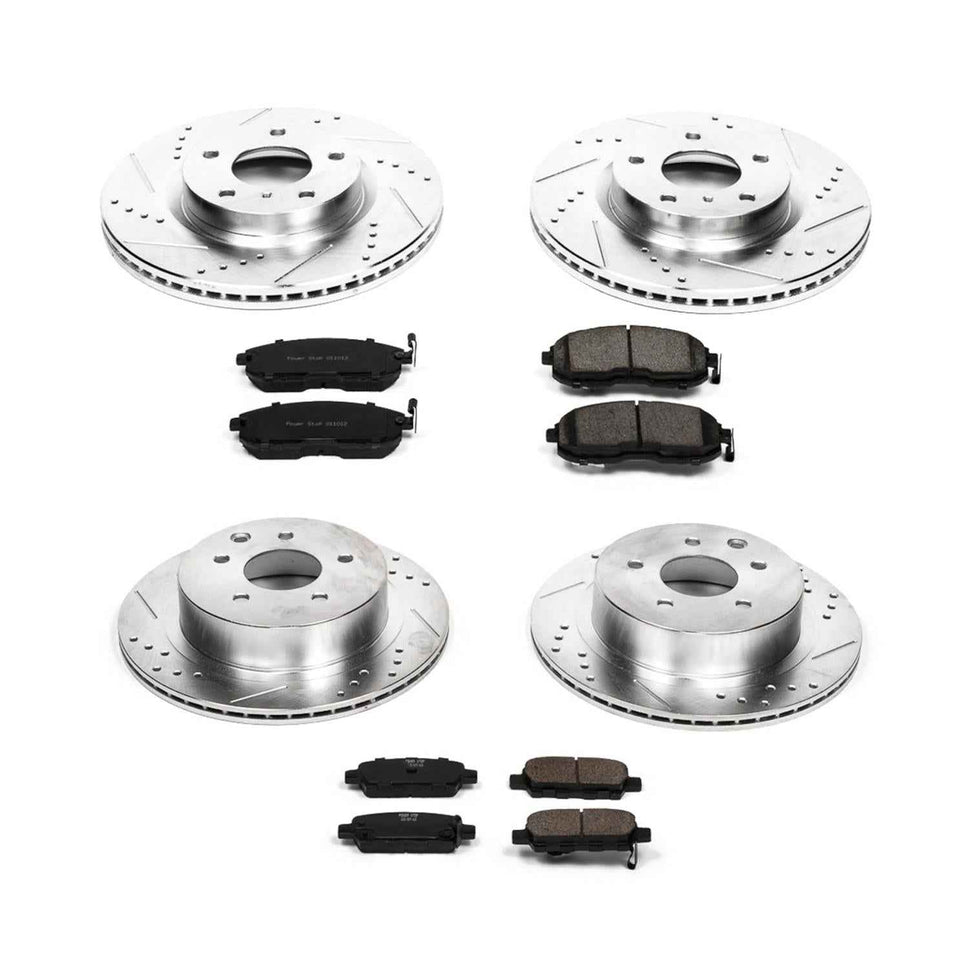 PowerStop Z23 Evolution Sport Brake Upgrade Kits for 2003-2005 350Z, G35 - K2710