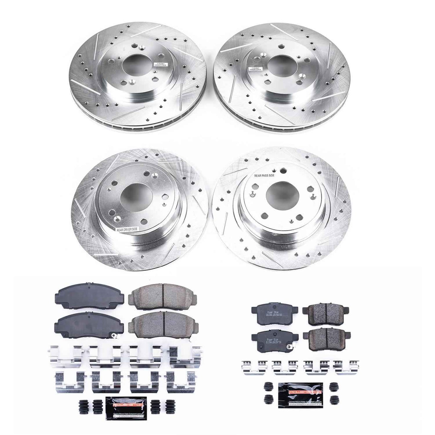 PowerStop Z23 Evolution Sport Brake Upgrade Kits for 2008-2010 ACCORD, 2009-2010 TSX - K2742
