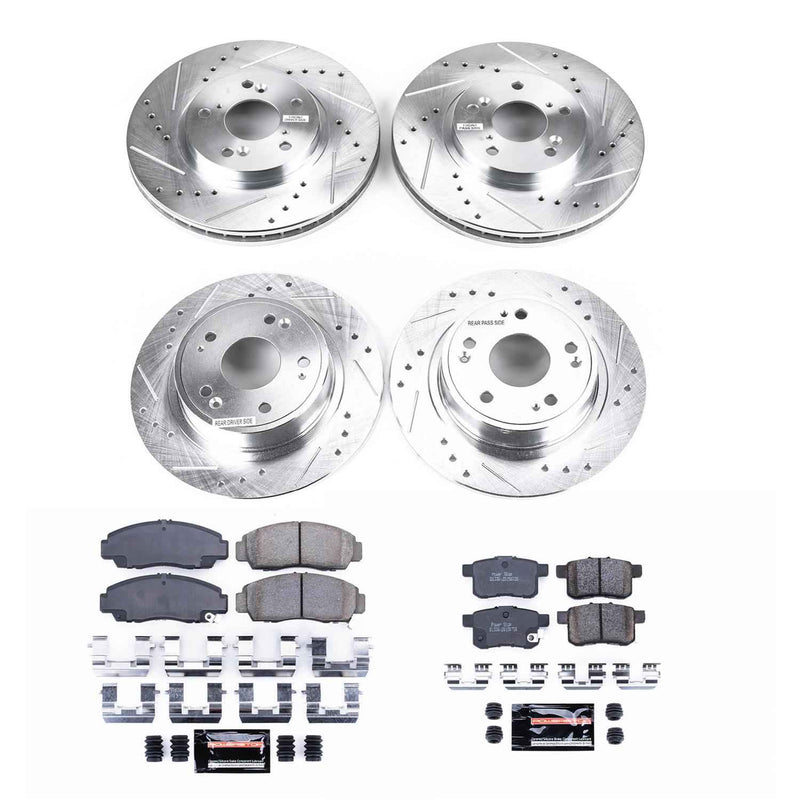 PowerStop Z23 Evolution Sport Brake Upgrade Kits for 2008-2010 ACCORD, 2009-2010 TSX - K2742 PowerStop Autoparts