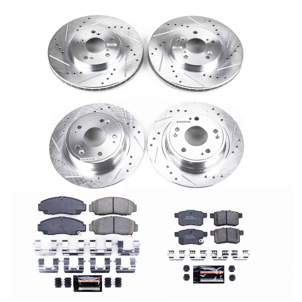 PowerStop Z23 Evolution Sport Brake Upgrade Kits for 2008-2010 ACCORD, 2009-2010 TSX - K2742