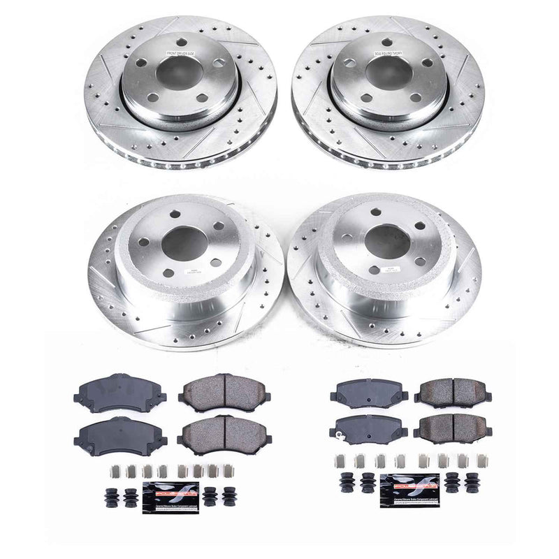 PowerStop Z23 Evolution Sport Brake Upgrade Kits for 2007-2017 WRANGLER, 2018 WRANGLER JK - K2798 PowerStop Autoparts