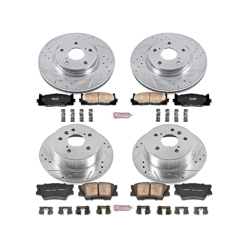 PowerStop Z23 Evolution Sport Brake Upgrade Kits for 2008-2012 AVALON, 2007-2011 CAMRY, 2007-2012 ES350 - K2822 PowerStop Autoparts