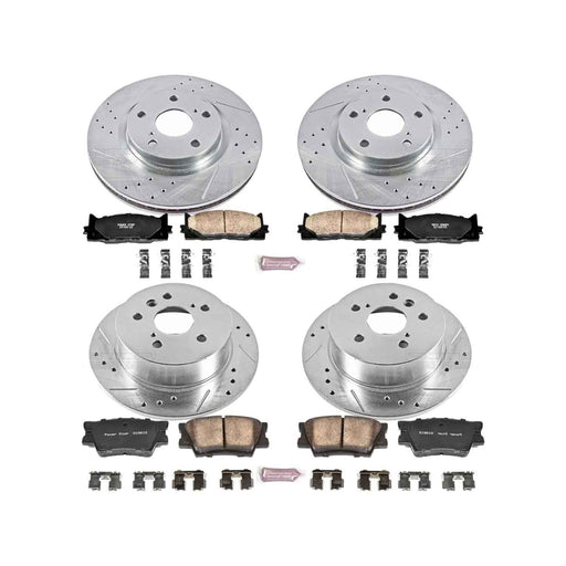 PowerStop Z23 Evolution Sport Brake Upgrade Kits for 2008-2012 AVALON, 2007-2011 CAMRY, 2007-2012 ES350 - K2822 PowerStop Autoparts
