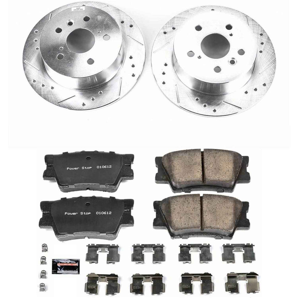 PowerStop Z23 Evolution Sport Brake Upgrade Kits for 2008-2012 AVALON, 2007-2011 CAMRY, 2007-2012 ES350 - K3068