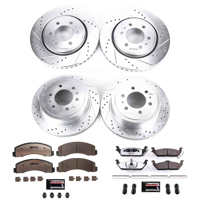 PowerStop Z36 Truck and Tow Brake Upgrade Kits for 2010-2011 F-150 - K3166-36 PowerStop Autoparts