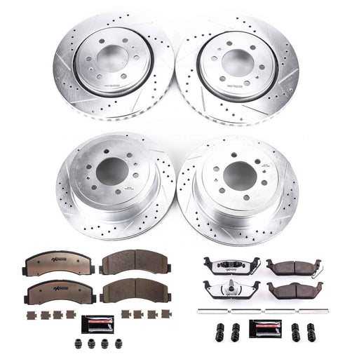PowerStop Z36 Truck and Tow Brake Upgrade Kits for 2010-2011 F-150 - K3166-36 PowerStop Autoparts