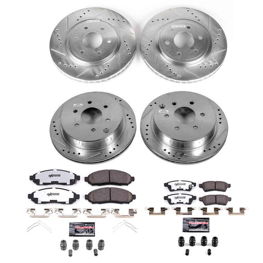 PowerStop Z36 Truck and Tow Brake Upgrade Kits for 2005-2015 XTERRA, FRONTIER, 2009-2012 EQUATOR - K4062-36 PowerStop Autoparts