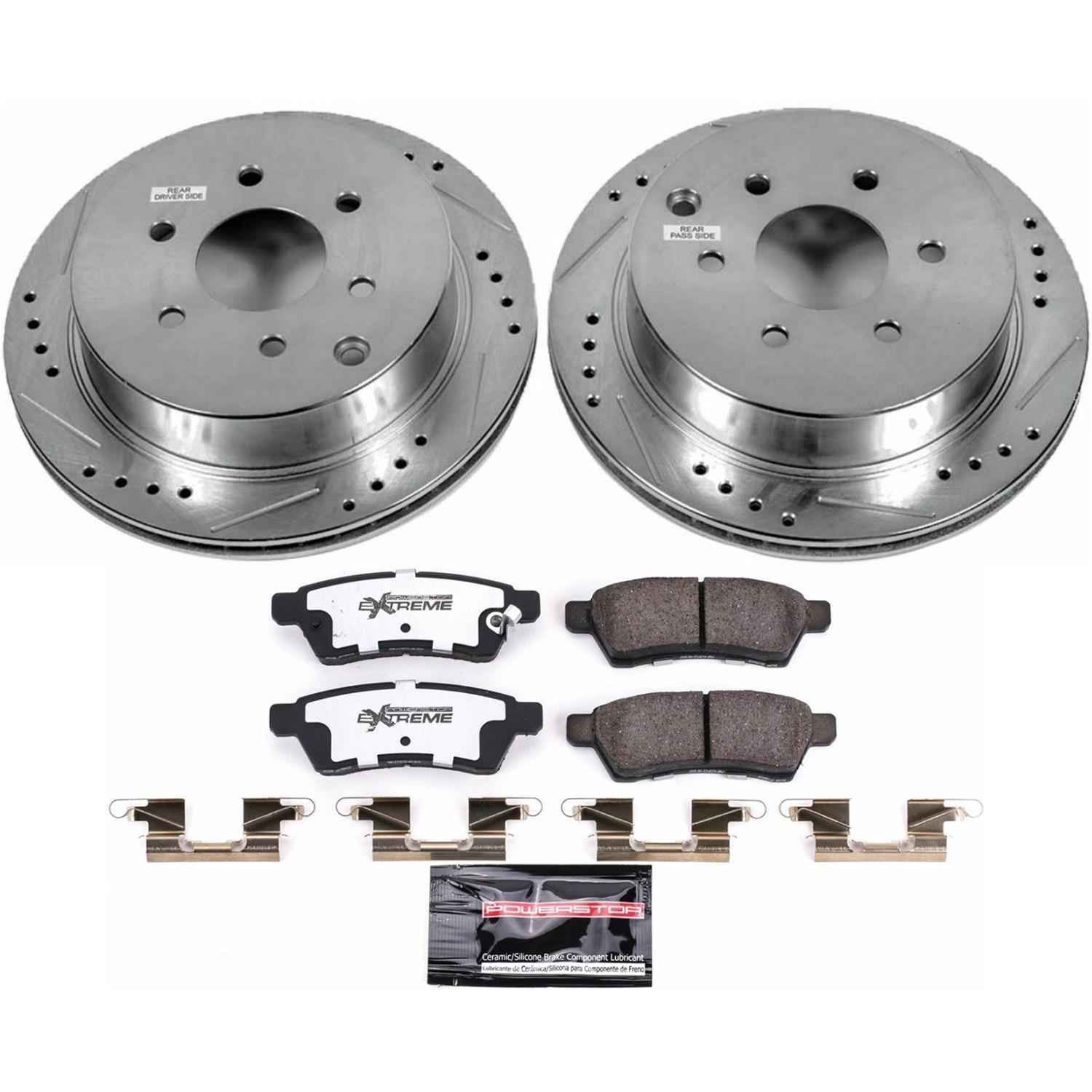 PowerStop Z36 Truck and Tow Brake Upgrade Kits for 2009-2012 EQUATOR, 2005-2024 FRONTIER, 2005-2015 XTERRA - K4621-36