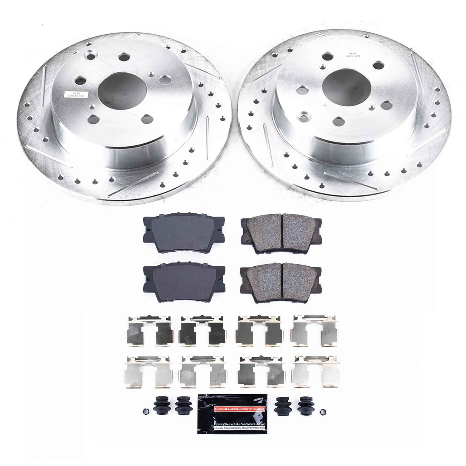 PowerStop Z23 Evolution Sport Brake Upgrade Kits for 2010-2012 HS250H, 2006-2018 RAV4 - K4671