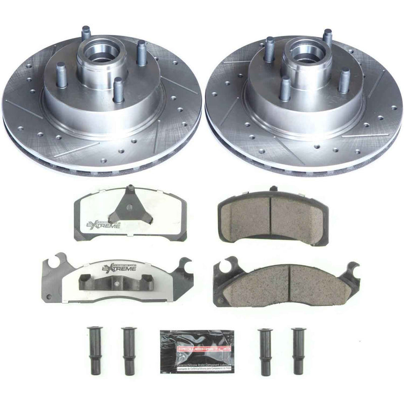 PowerStop Z26 Street Warrior Brake Upgrade Kits for 1983-1988 COUGAR, THUNDERBIRD, 1983-1993 MUSTANG - K4816-26 PowerStop Autoparts