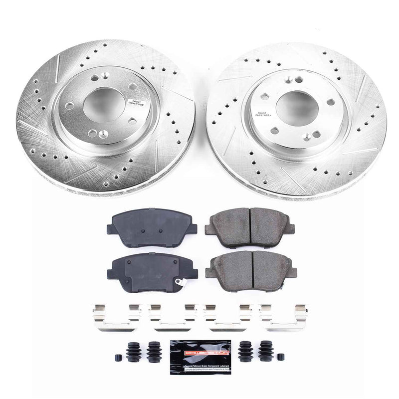 PowerStop Z23 Evolution Sport Brake Upgrade Kits for 2011-2016 OPTIMA, 2011-2015 SONATA - K5377 PowerStop Autoparts