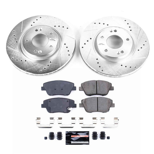 PowerStop Z23 Evolution Sport Brake Upgrade Kits for 2011-2016 OPTIMA, 2011-2015 SONATA - K5377 PowerStop Autoparts