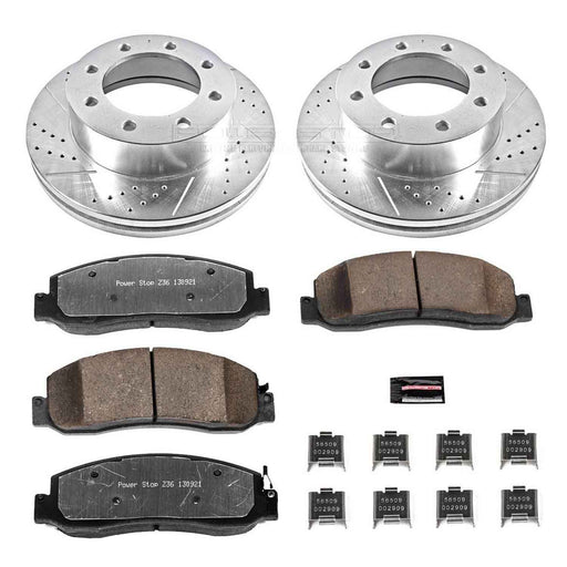 PowerStop Z36 Truck and Tow Brake Upgrade Kits for 2009-2011 F-250 SUPER DUTY, 2010-2011 F-350 SUPER DUTY - K5412-36 PowerStop Autoparts