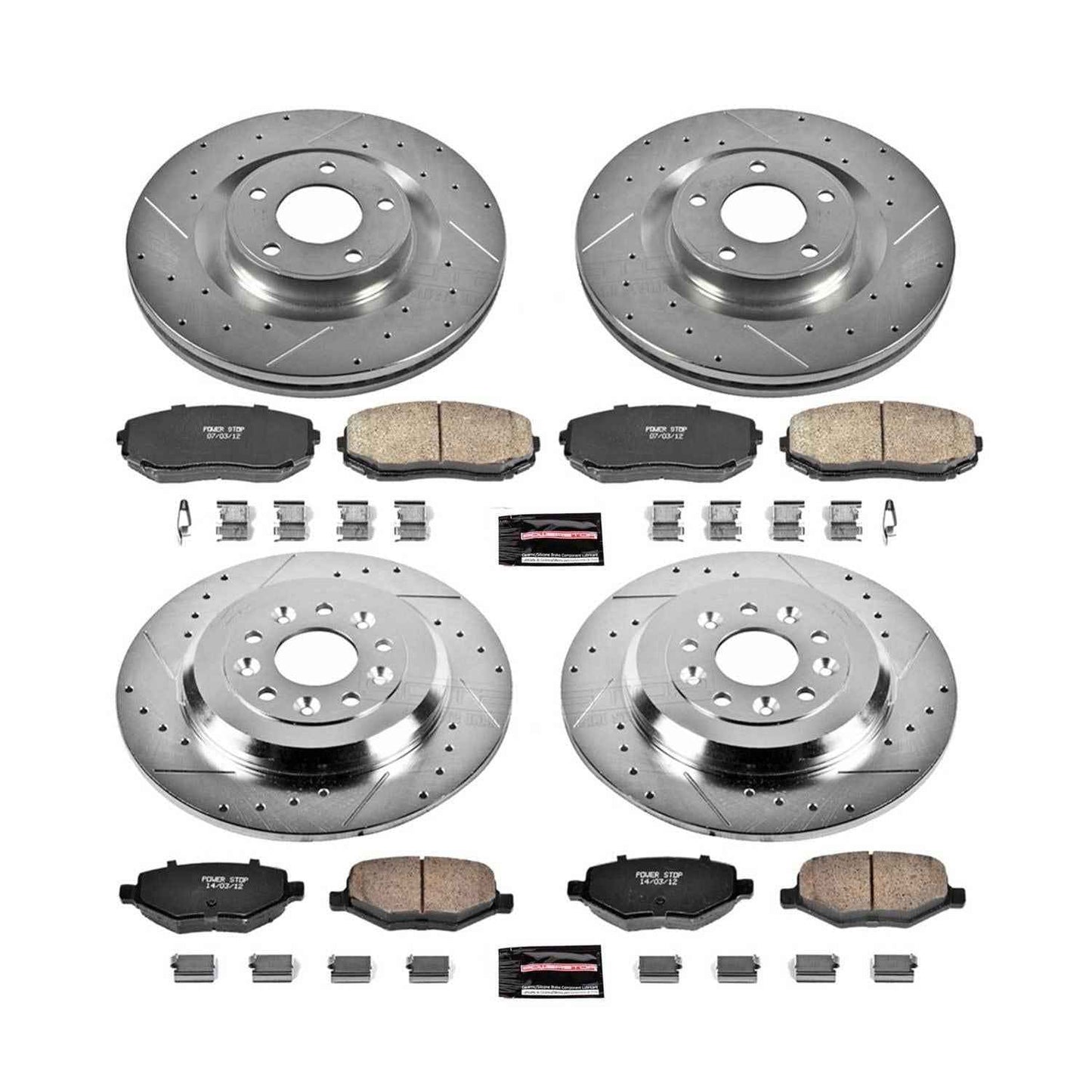 PowerStop Z23 Evolution Sport Brake Upgrade Kits for 2011-2012 EDGE, MKX - K5452