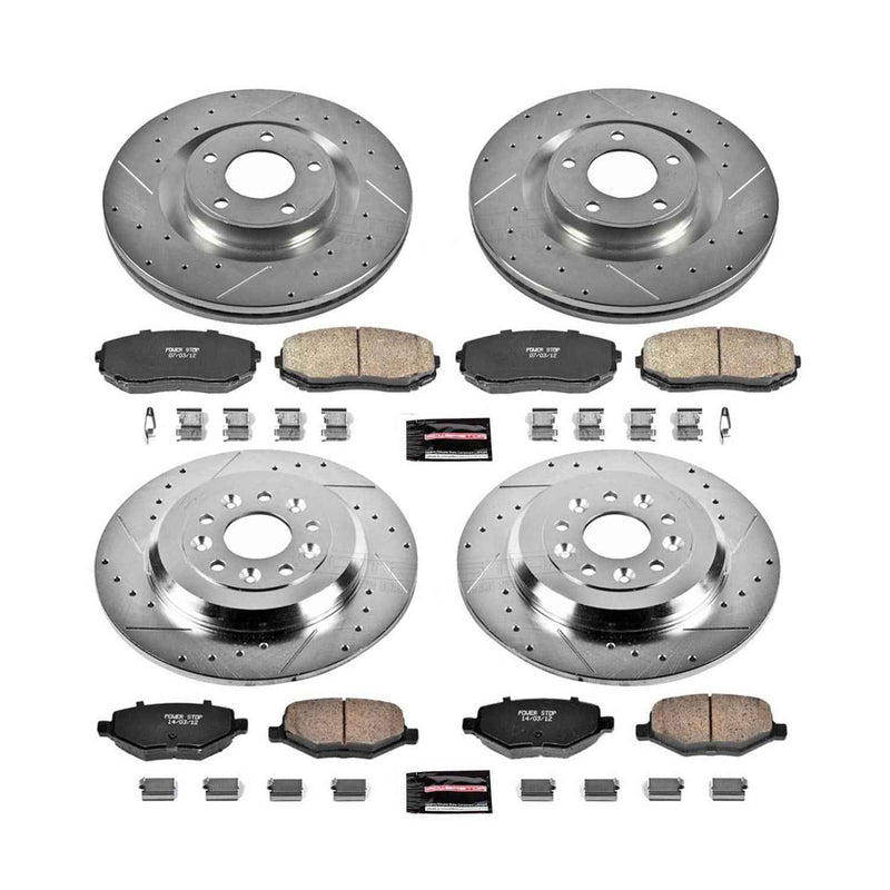 PowerStop Z23 Evolution Sport Brake Upgrade Kits for 2011-2012 EDGE, MKX - K5452 PowerStop Autoparts