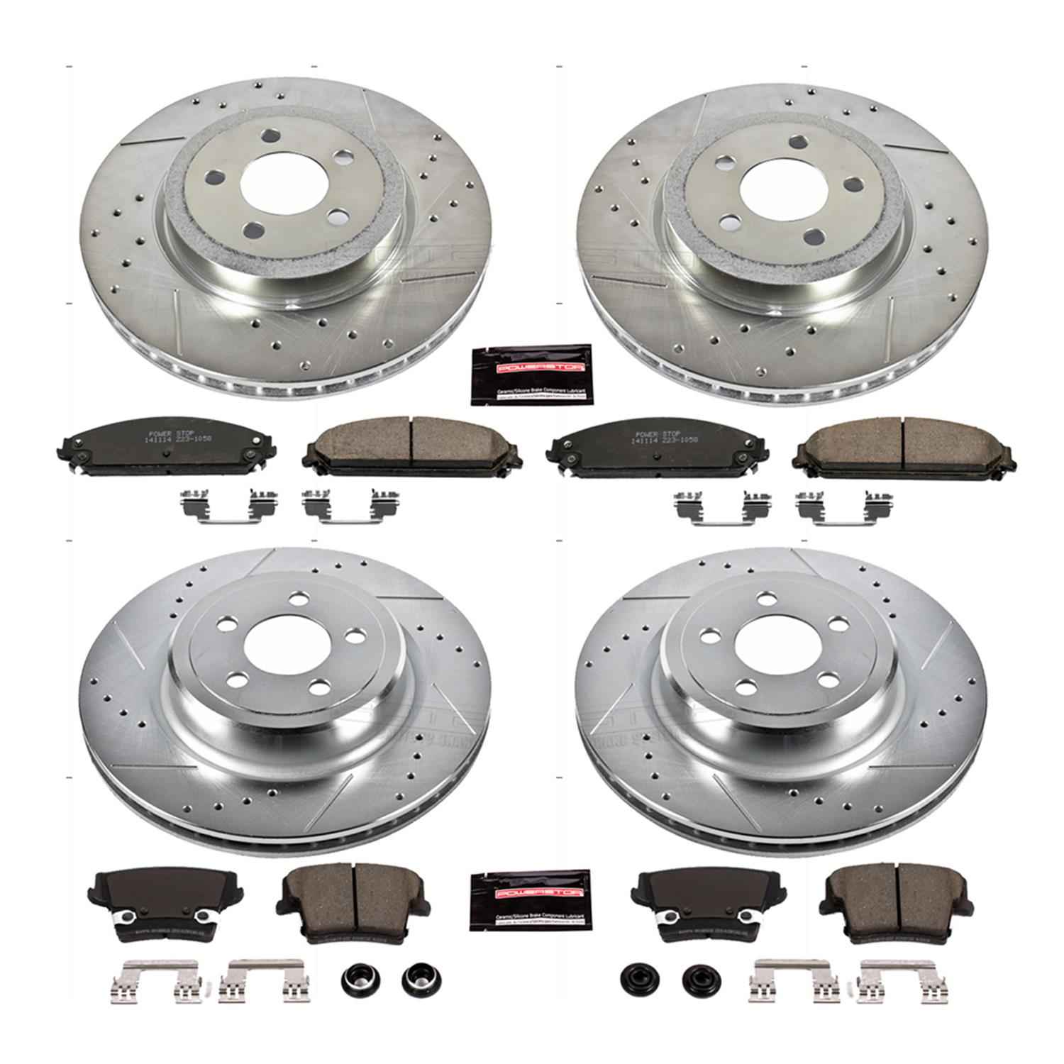 PowerStop Z23 Evolution Sport Brake Upgrade Kits for 2006-2014 CHARGER, 2006-2008 MAGNUM - K5457