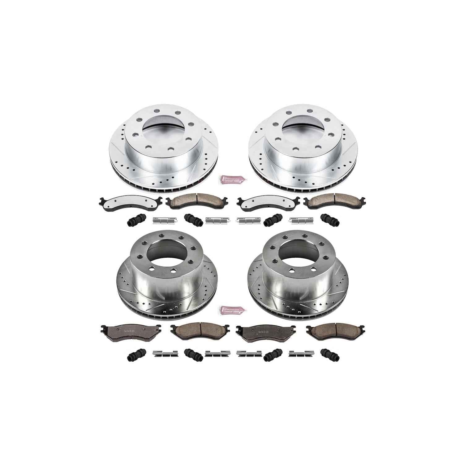 PowerStop Z36 Truck and Tow Brake Upgrade Kits for 2001-2002 RAM 2500, RAM 3500 - K5466-36