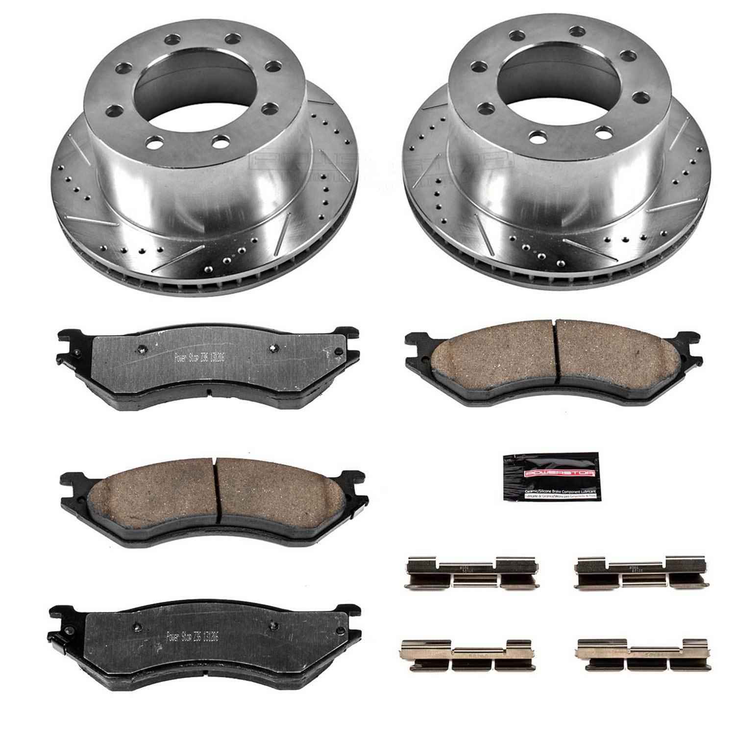PowerStop Z36 Truck and Tow Brake Upgrade Kits for 2001-2002 RAM 2500, RAM 3500 - K5489-36