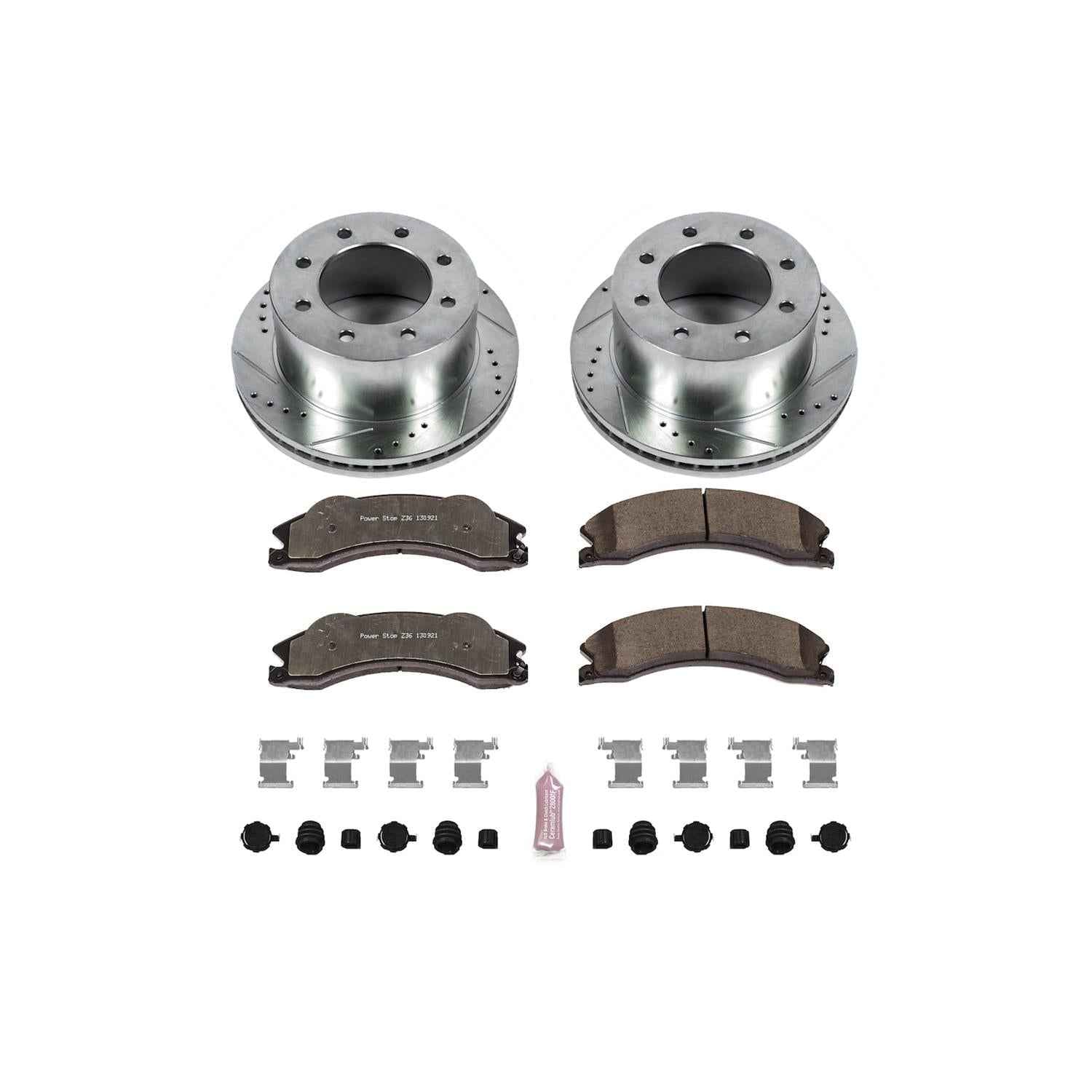 PowerStop Z36 Truck and Tow Brake Upgrade Kits for 2011-2019 SIERRA 3500 HD, SILVERADO 3500 HD - K5562-36