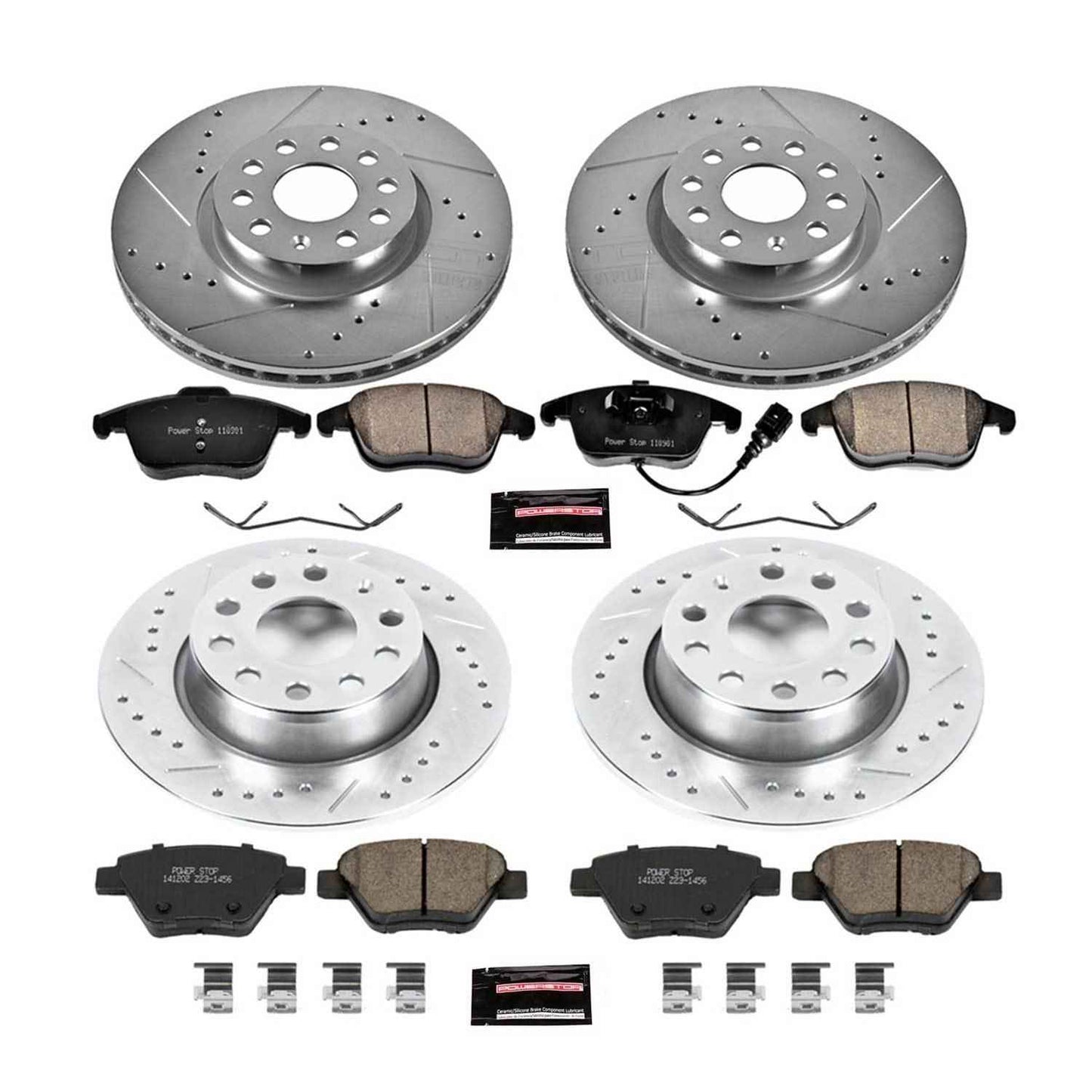 PowerStop Z23 Evolution Sport Brake Upgrade Kits for 2012-2015 PASSAT - K5803