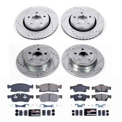 PowerStop Z23 Evolution Sport Brake Upgrade Kits for 2011-2020 DURANGO, 2011-2016 GRAND CHEROKEE - K5952