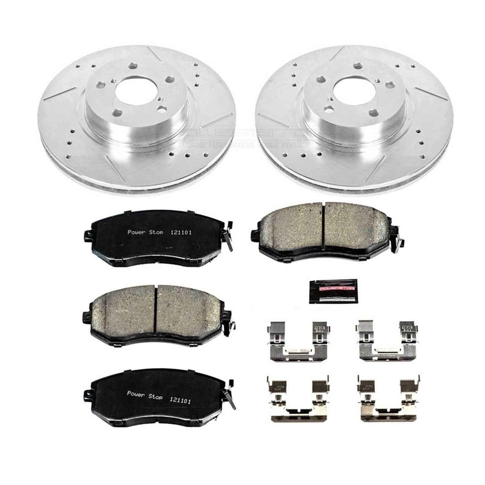 PowerStop Z23 Evolution Sport Brake Upgrade Kits for 2013-2016 BRZ, 2011-2016 IMPREZA - K6111