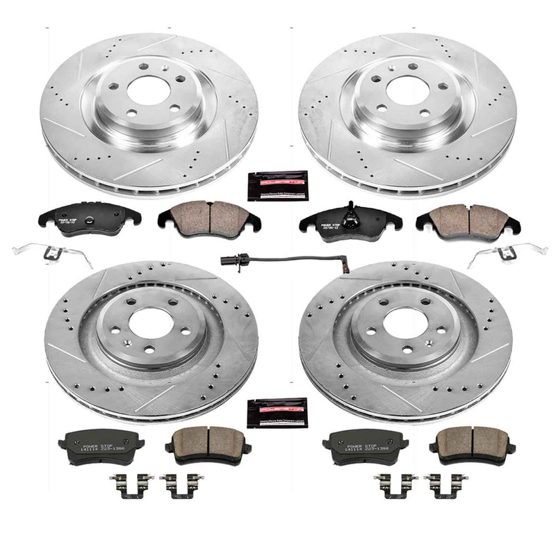 PowerStop Z23 Evolution Sport Brake Upgrade Kits for 2010-2011 S4, 2008-2011 S5 - K6157 PowerStop Autoparts