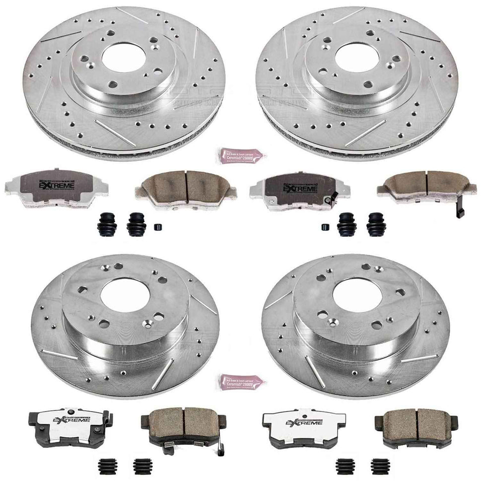 PowerStop Z26 Street Warrior Brake Upgrade Kits for 2012-2015 CIVIC, 2013-2015 ILX - K6327-26