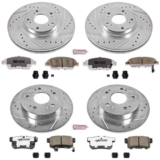 PowerStop Z26 Street Warrior Brake Upgrade Kits for 2012-2015 CIVIC, 2013-2015 ILX - K6327-26 PowerStop Autoparts