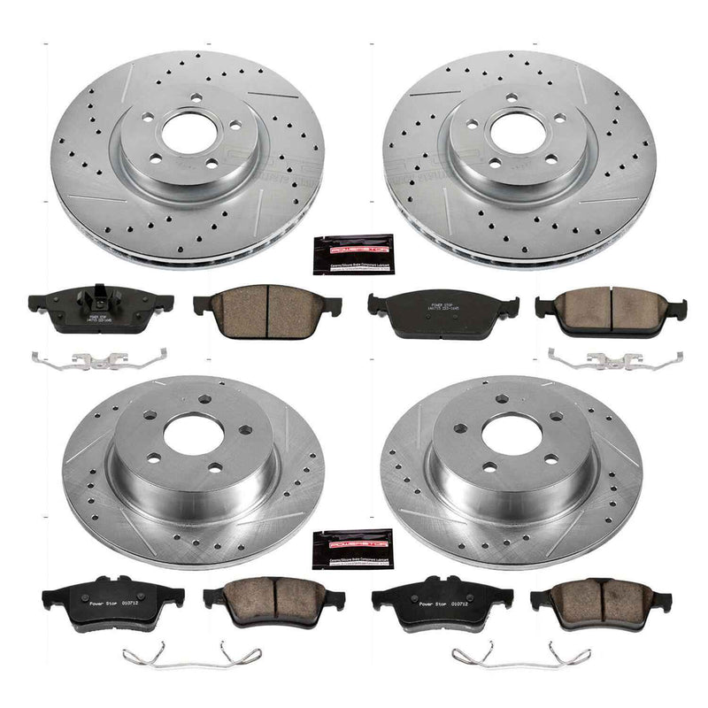 PowerStop Z23 Evolution Sport Brake Upgrade Kits for 2013-2016 ESCAPE, 2014-2018 TRANSIT CONNECT - K6478 PowerStop Autoparts