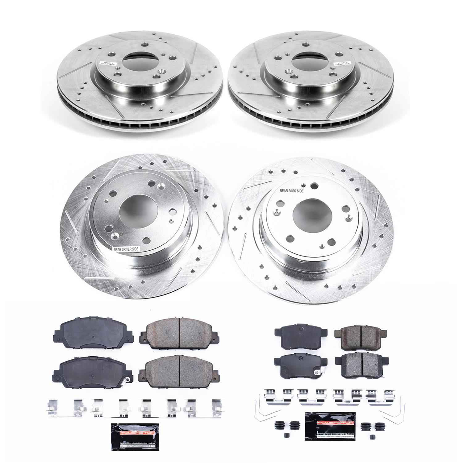 PowerStop Z23 Evolution Sport Brake Upgrade Kits for 2013-2017 ACCORD - K6516