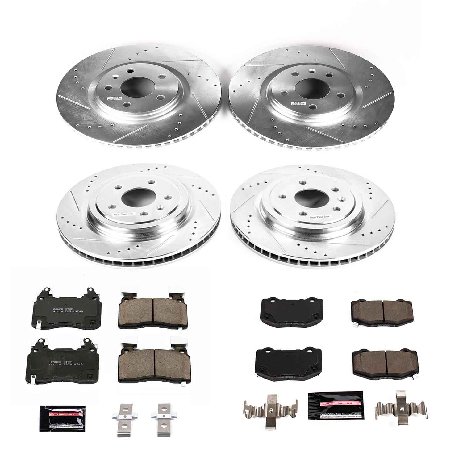 PowerStop Z23 Evolution Sport Brake Upgrade Kits for 2014-2019 CORVETTE - K6523