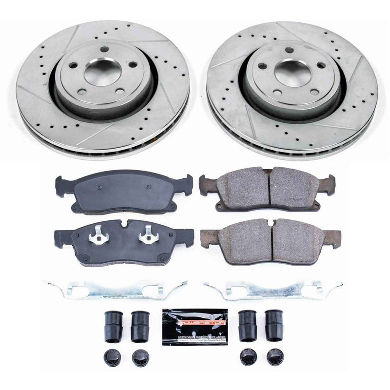 PowerStop Z23 Evolution Sport Brake Upgrade Kits for 2012-2020 DURANGO, 2013-2015 GRAND CHEROKEE - K6536 PowerStop Autoparts