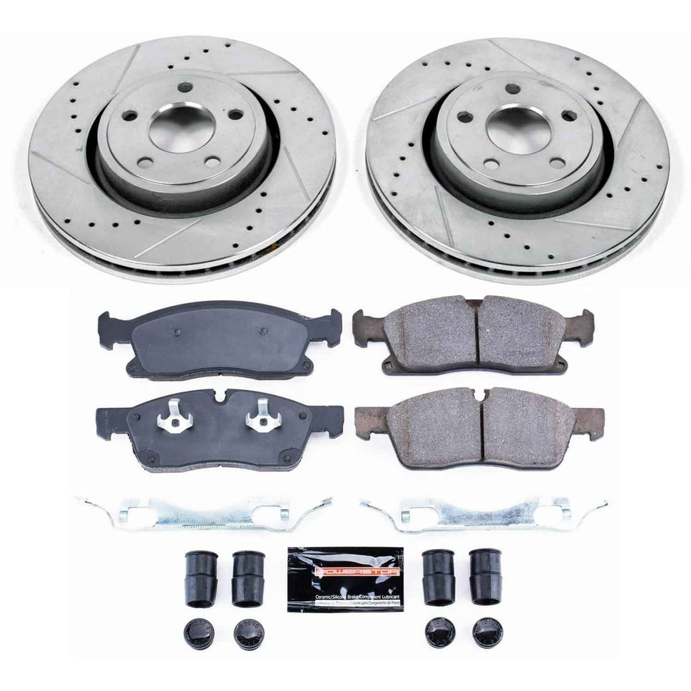 PowerStop Z23 Evolution Sport Brake Upgrade Kits for 2012-2020 DURANGO, 2013-2015 GRAND CHEROKEE - K6536
