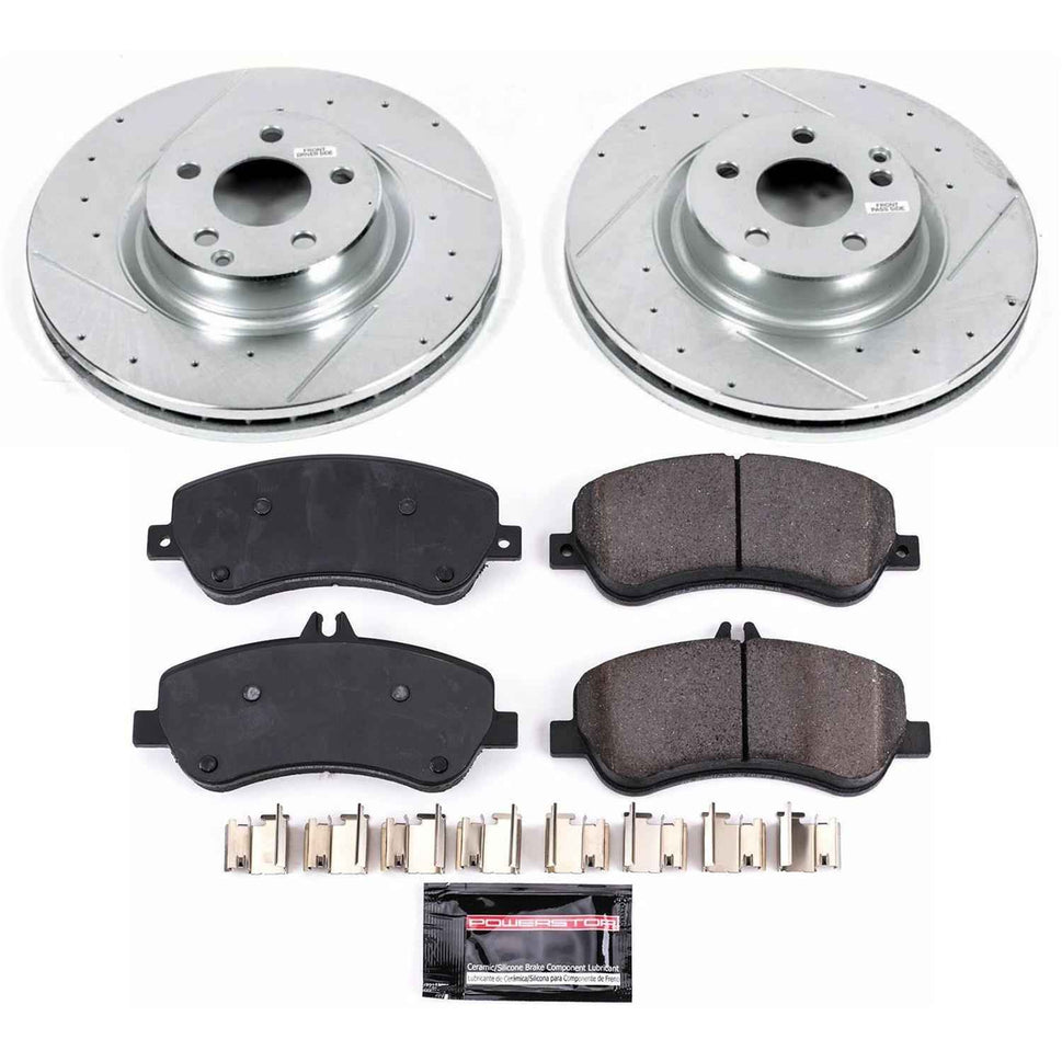 PowerStop Z23 Evolution Sport Brake Upgrade Kits for 2013-2015 GLK250, 2010-2015 GLK350 - K6603