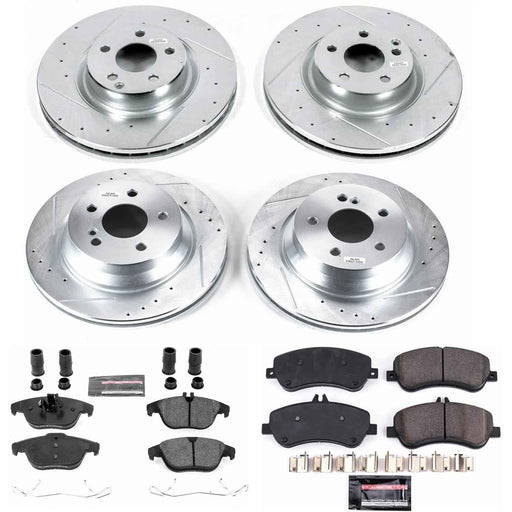 PowerStop Z23 Evolution Sport Brake Upgrade Kits for 2013-2015 GLK250, 2010-2015 GLK350 - K6604 PowerStop Autoparts
