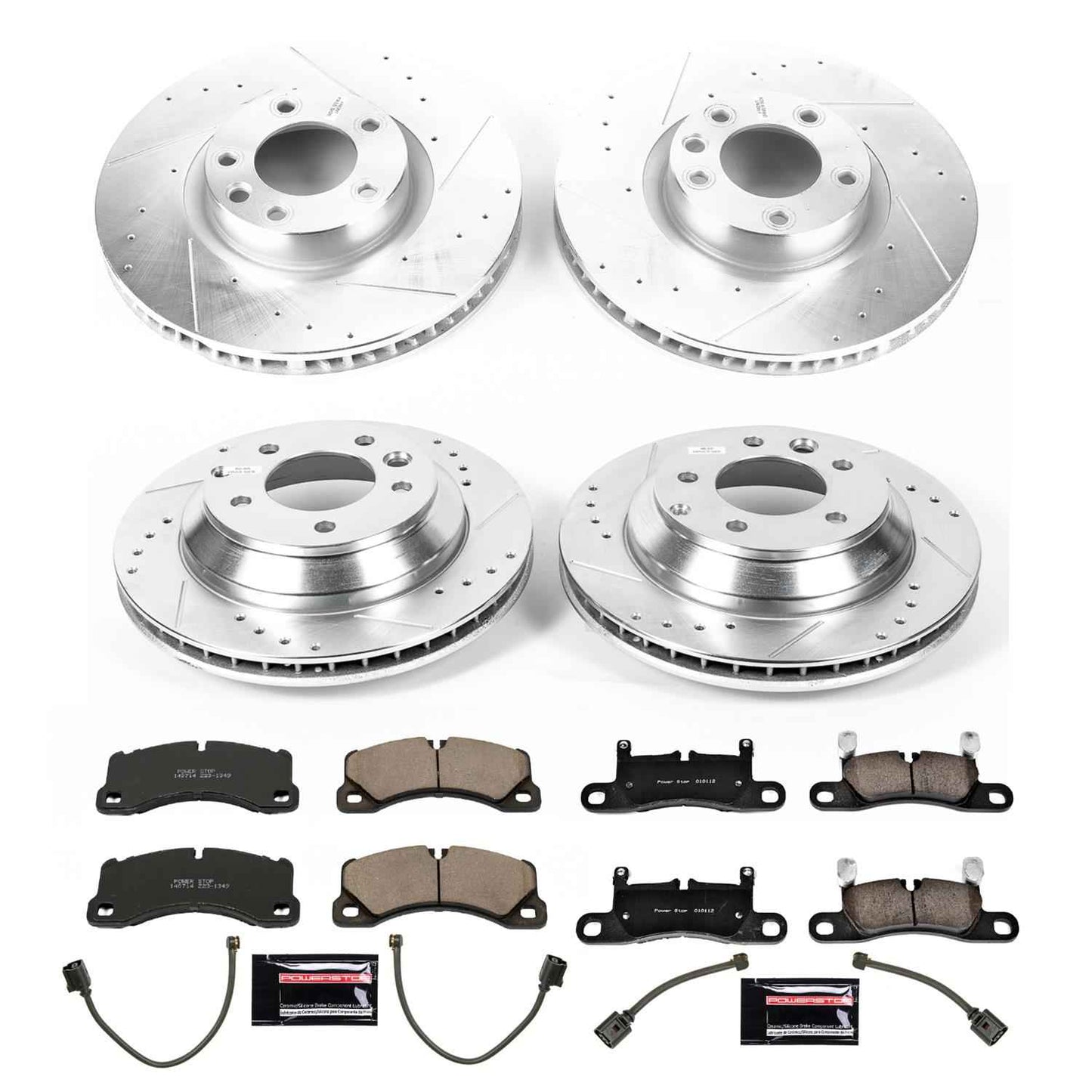 PowerStop Z23 Evolution Sport Brake Upgrade Kits for 2011-2012 CAYENNE, 2011-2015 TOUAREG - K6650
