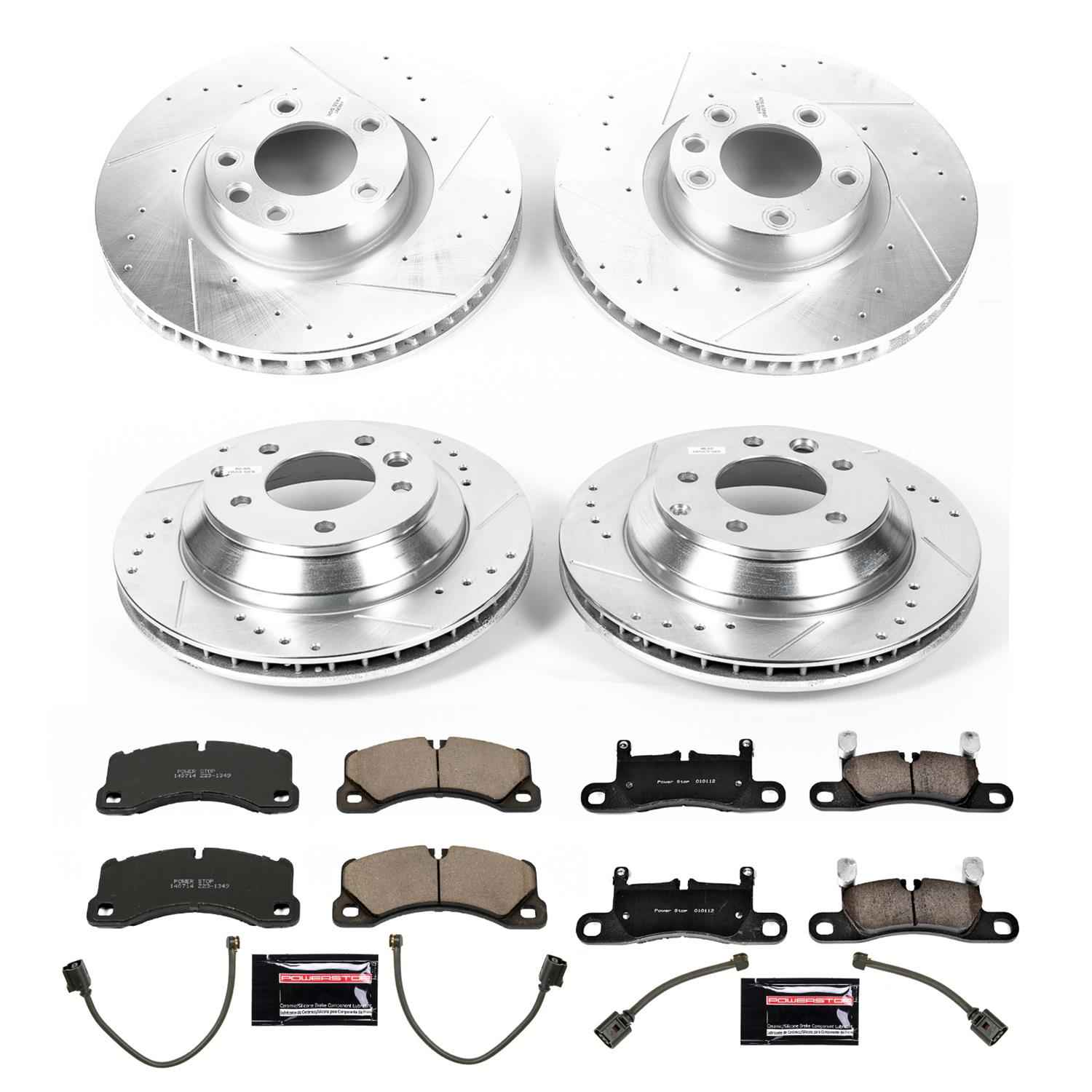 PowerStop Z23 Evolution Sport Brake Upgrade Kits for 2011-2012 CAYENNE, 2011-2015 TOUAREG - K6650